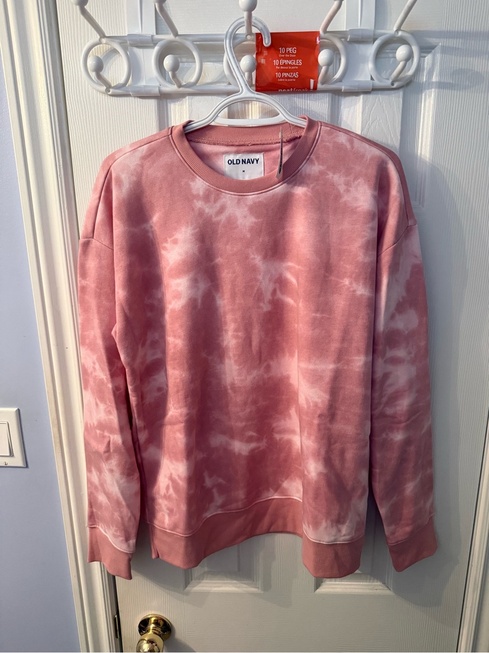 Old Navy Men’s Pink Tie-Dye Crewneck Sweatshirt
